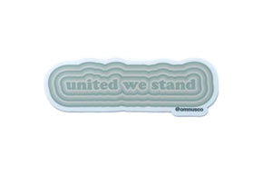 united we stand sticker